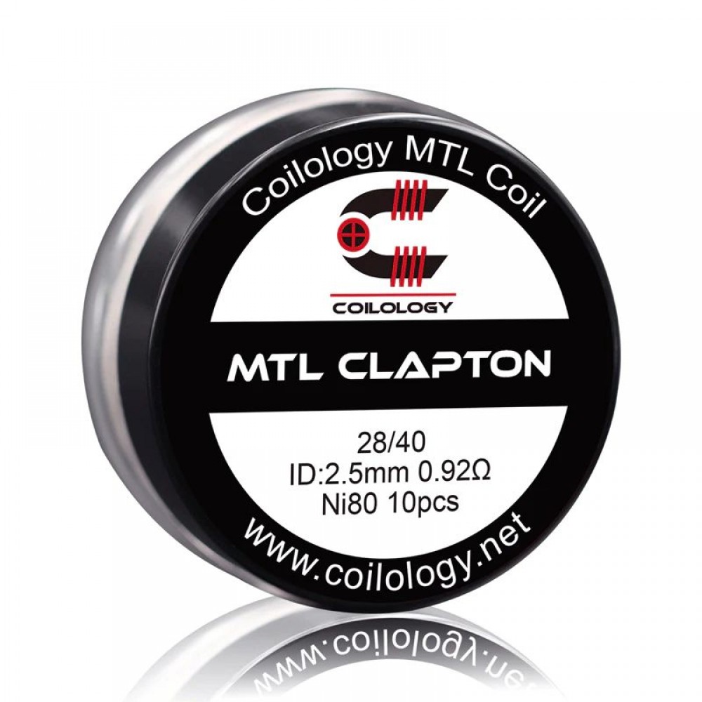 Coilology Ni80 MTL Clapton Prebuilt Coils 0.92Ohm 10pcs