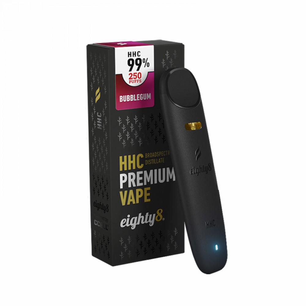 Eighty8 Vape Disposable HHC Bubblegum 0.5ml