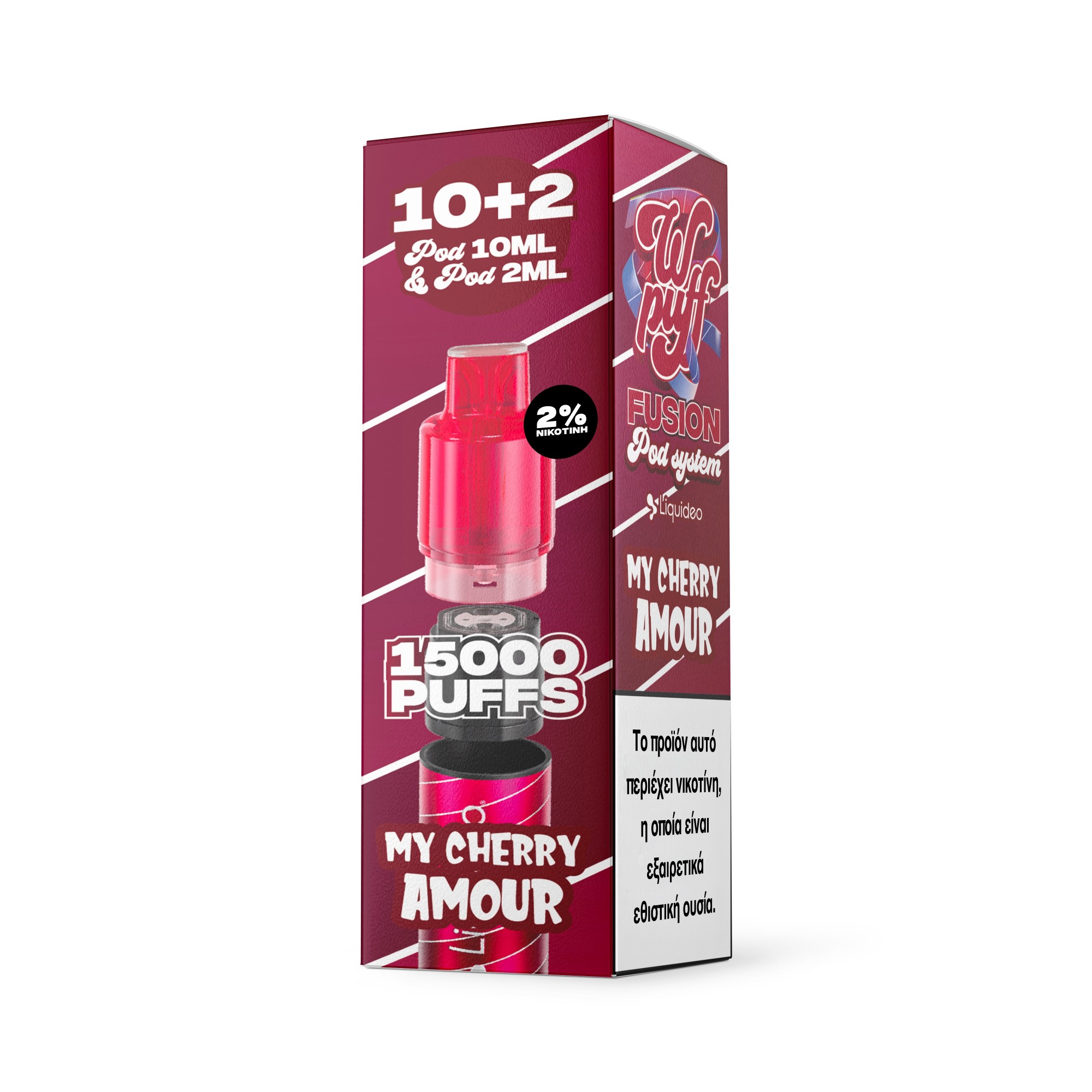 Liquideo Wpuff Refill Pod 10+2ml My Cherry Amour