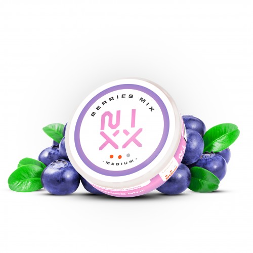 NIXX Nicotine Pouch Slim Berries Mix 20mg/g 24pcs