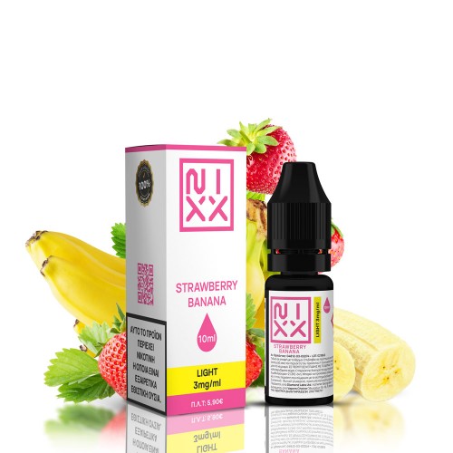 NIXX Strawberry Banana E-Liquid 10ml