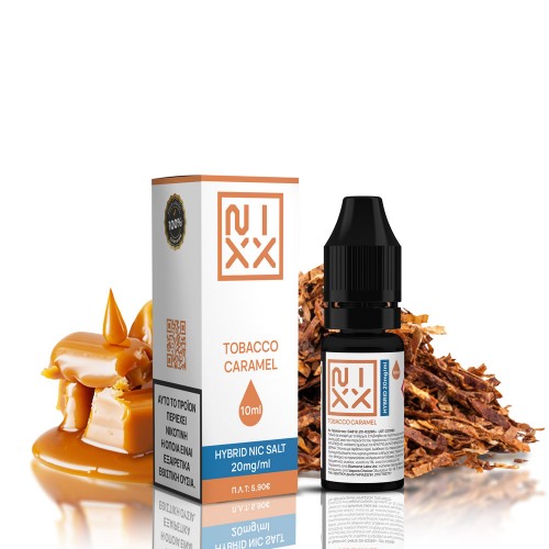 NIXX Tobacco Caramel Salt E-Liquid 10ml
