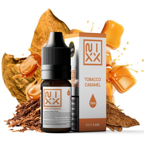 NIXX Tobacco Caramel Salt E-Liquid 10ml